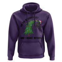 Funny Black Cat Christmas Hoodie On the Naughty List And I Regret Nothing - Wonder Print Shop