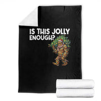 Funny Bigfoot Christmas Throw Blanket Is This Jolly Enough - Wonder Print Shop
