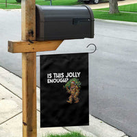 Funny Bigfoot Christmas Garden Flag Is This Jolly Enough - Wonder Print Shop
