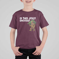 Funny Bigfoot Christmas T Shirt For Kid Is This Jolly Enough - Wonder Print Shop