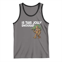 Funny Bigfoot Christmas Tank Top Is This Jolly Enough - Wonder Print Shop