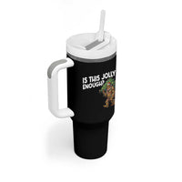 Funny Bigfoot Christmas Tumbler With Handle Is This Jolly Enough - Wonder Print Shop
