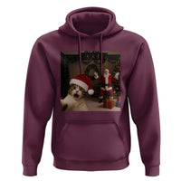 Funny Cat With Santa Selfie Christmas Hoodie - Wonder Print Shop