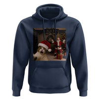 Funny Cat With Santa Selfie Christmas Hoodie - Wonder Print Shop