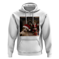 Funny Cat With Santa Selfie Christmas Hoodie - Wonder Print Shop