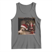 Funny Cat With Santa Selfie Christmas Tank Top - Wonder Print Shop