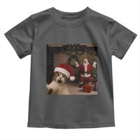 Funny Cat With Santa Selfie Christmas Toddler T Shirt - Wonder Print Shop