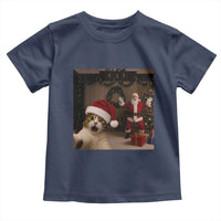 Funny Cat With Santa Selfie Christmas Toddler T Shirt - Wonder Print Shop
