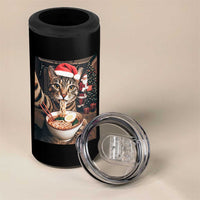 Funny Cat Ramen Selfie With Santa Christmas 4 in 1 Can Cooler Tumbler - Wonder Print Shop