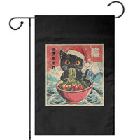 Cat Ramen Christmas Garden Flag Japanese Kawaii Retro Cats Manga - Wonder Print Shop