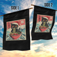 Cat Ramen Christmas Garden Flag Japanese Kawaii Retro Cats Manga - Wonder Print Shop