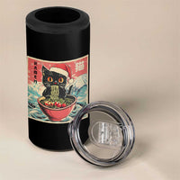 Cat Ramen Christmas 4 in 1 Can Cooler Tumbler Japanese Kawaii Retro Cats Manga - Wonder Print Shop
