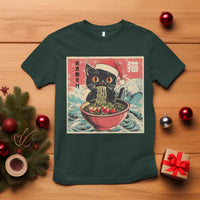 Cat Ramen Christmas T Shirt Japanese Kawaii Retro Cats Manga - Wonder Print Shop