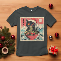 Cat Ramen Christmas T Shirt Japanese Kawaii Retro Cats Manga - Wonder Print Shop