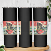 Cat Ramen Christmas Skinny Tumbler Japanese Kawaii Retro Cats Manga - Wonder Print Shop