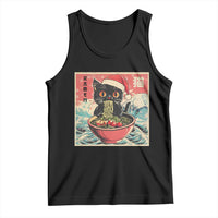 Cat Ramen Christmas Tank Top Japanese Kawaii Retro Cats Manga - Wonder Print Shop