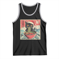 Cat Ramen Christmas Tank Top Japanese Kawaii Retro Cats Manga - Wonder Print Shop