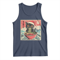 Cat Ramen Christmas Tank Top Japanese Kawaii Retro Cats Manga - Wonder Print Shop