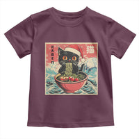 Cat Ramen Christmas Toddler T Shirt Japanese Kawaii Retro Cats Manga - Wonder Print Shop