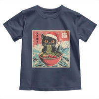Cat Ramen Christmas Toddler T Shirt Japanese Kawaii Retro Cats Manga - Wonder Print Shop