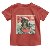 Cat Ramen Christmas Toddler T Shirt Japanese Kawaii Retro Cats Manga - Wonder Print Shop