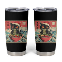 Cat Ramen Christmas Tumbler Cup Japanese Kawaii Retro Cats Manga - Wonder Print Shop