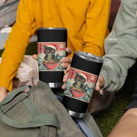 Cat Ramen Christmas Tumbler Cup Japanese Kawaii Retro Cats Manga - Wonder Print Shop