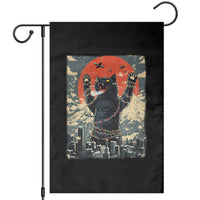 Catzilla Christmas Garden Flag Japanese Cat Lover Kitty - Wonder Print Shop
