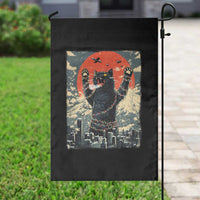Catzilla Christmas Garden Flag Japanese Cat Lover Kitty - Wonder Print Shop