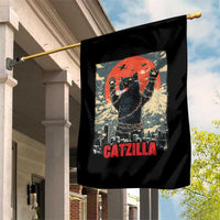 Catzilla Christmas Garden Flag Japanese Cat Lover Kitty - Wonder Print Shop