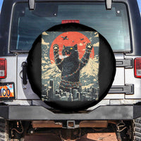 Catzilla Christmas Spare Tire Cover Japanese Cat Lover Kitty - Wonder Print Shop