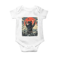 Catzilla Christmas Baby Onesie Japanese Cat Lover Kitty - Wonder Print Shop