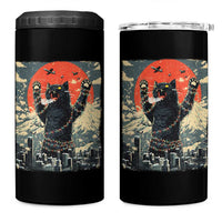 Catzilla Christmas 4 in 1 Can Cooler Tumbler Japanese Cat Lover Kitty - Wonder Print Shop