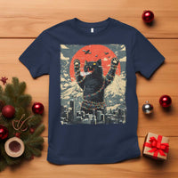Catzilla Christmas T Shirt Japanese Cat Lover Kitty - Wonder Print Shop