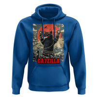 Catzilla Christmas Hoodie Japanese Cat Lover Kitty - Wonder Print Shop