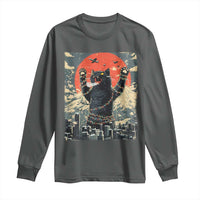 Catzilla Christmas Long Sleeve Shirt Japanese Cat Lover Kitty - Wonder Print Shop