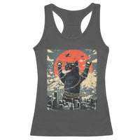 Catzilla Christmas Racerback Tank Top Japanese Cat Lover Kitty - Wonder Print Shop