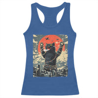Catzilla Christmas Racerback Tank Top Japanese Cat Lover Kitty - Wonder Print Shop