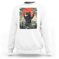 Catzilla Christmas Sweatshirt Japanese Cat Lover Kitty - Wonder Print Shop