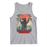 Catzilla Christmas Tank Top Japanese Cat Lover Kitty - Wonder Print Shop