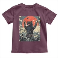 Catzilla Christmas Toddler T Shirt Japanese Cat Lover Kitty - Wonder Print Shop