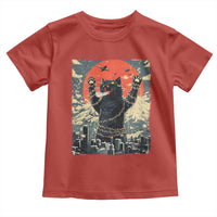 Catzilla Christmas Toddler T Shirt Japanese Cat Lover Kitty - Wonder Print Shop