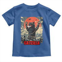 Catzilla Christmas Toddler T Shirt Japanese Cat Lover Kitty - Wonder Print Shop