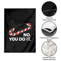 Funny Lazy Cat Christmas Garden Flag No You Do It - Wonder Print Shop