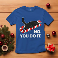 Funny Lazy Cat Christmas T Shirt No You Do It - Wonder Print Shop