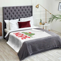 Funny Lazy Cat Christmas Throw Blanket Nope Not Today - Wonder Print Shop