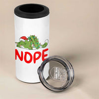 Funny Lazy Cat Christmas 4 in 1 Can Cooler Tumbler Nope Not Today - Wonder Print Shop