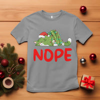 Funny Lazy Cat Christmas T Shirt Nope Not Today - Wonder Print Shop
