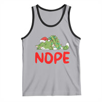 Funny Lazy Cat Christmas Tank Top Nope Not Today - Wonder Print Shop