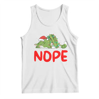 Funny Lazy Cat Christmas Tank Top Nope Not Today - Wonder Print Shop